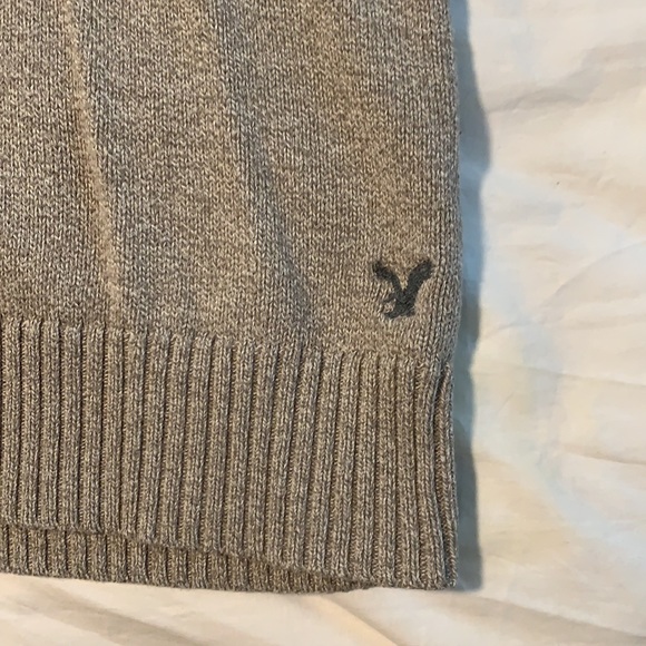 Knitted sweater v-neck button up, with zipper - Picture 5 of 5